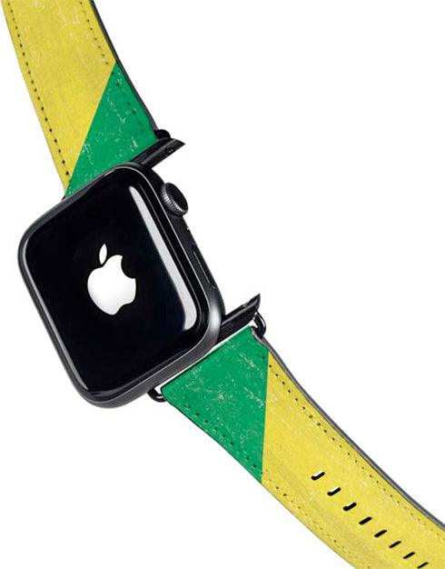 Republic of the Congo Flag Distressed Apple Watch Band 42-44mm