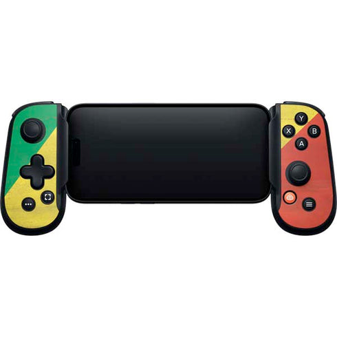 Republic of the Congo Flag Distressed Backbone One for iPhone Game Controller Skin