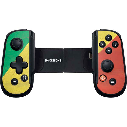 Republic of the Congo Flag Distressed Backbone One for iPhone Game Controller Skin