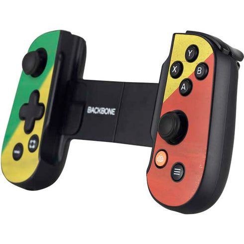 Republic of the Congo Flag Distressed Backbone One for iPhone Game Controller Skin