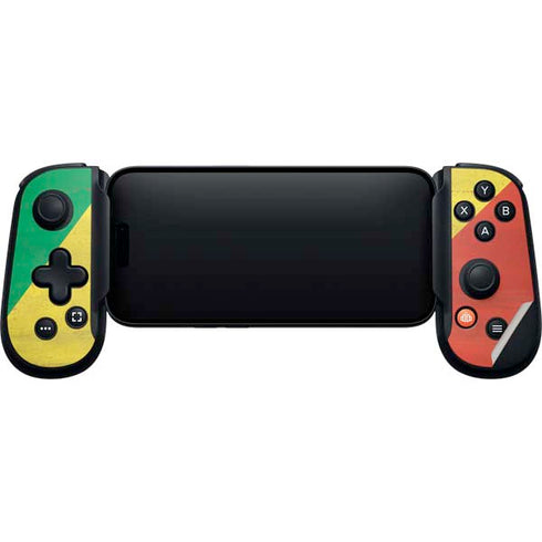 Republic of the Congo Flag Distressed Backbone One for iPhone Game Controller Skin