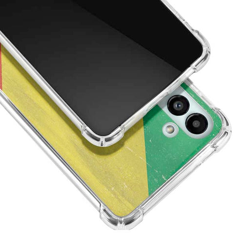 Republic of the Congo Flag Distressed Galaxy A13 5G Clear Case