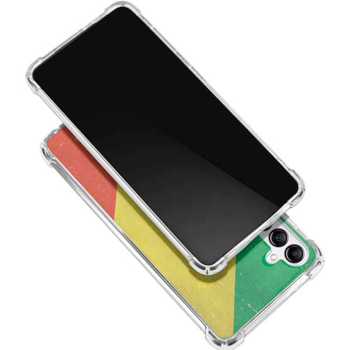 Republic of the Congo Flag Distressed Galaxy A15 5G Clear Case