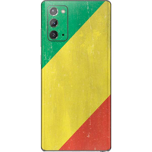 Republic of the Congo Flag Distressed Galaxy Note20 5G Skin