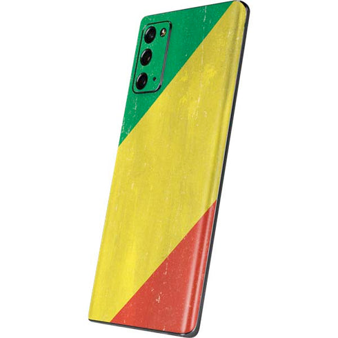 Republic of the Congo Flag Distressed Galaxy Note20 5G Skin