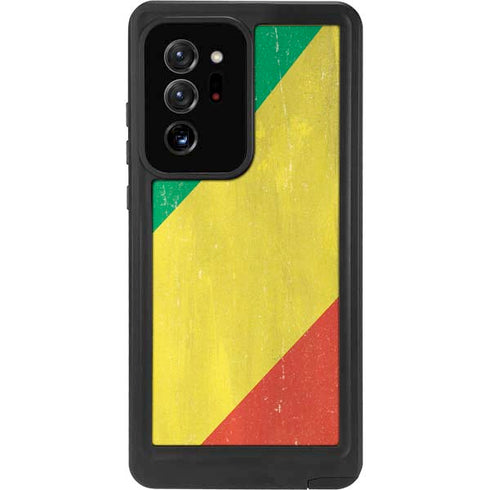 Republic of the Congo Flag Distressed Galaxy Note20 Ultra 5G Waterproof Case