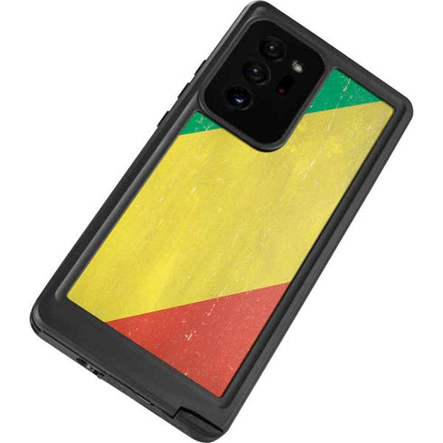 Republic of the Congo Flag Distressed Galaxy Note20 Ultra 5G Waterproof Case