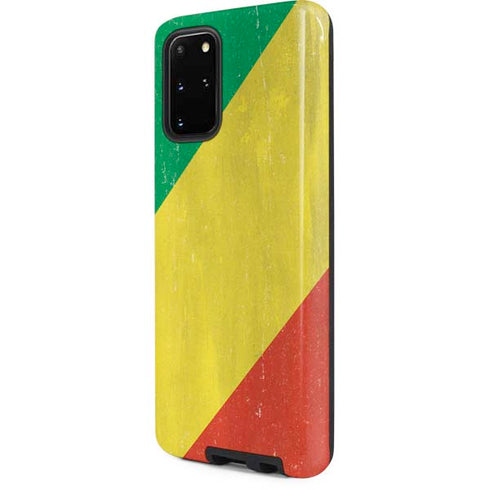 Republic of the Congo Flag Distressed Galaxy S20 Plus Pro Case