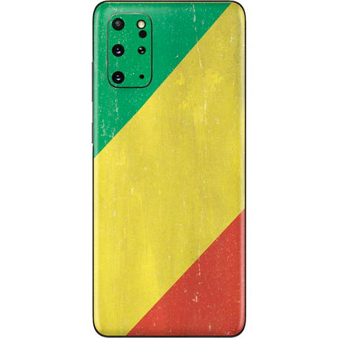 Republic of the Congo Flag Distressed Galaxy S20 Plus Skin