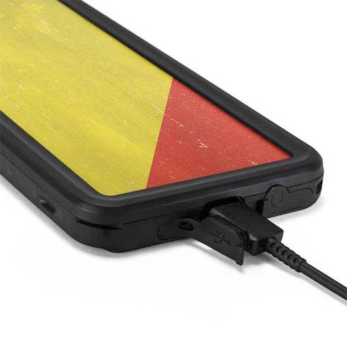 Republic of the Congo Flag Distressed Galaxy S20 Plus Waterproof Case