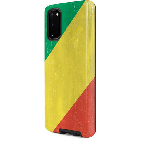 Republic of the Congo Flag Distressed Galaxy S20 Pro Case