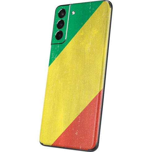 Republic of the Congo Flag Distressed Galaxy S21 5G Skin