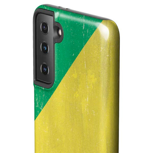 Republic of the Congo Flag Distressed Galaxy S21 FE Pro Case