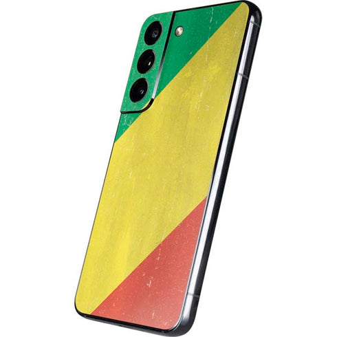 Republic of the Congo Flag Distressed Galaxy S22 Skin