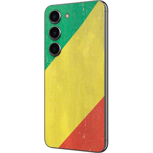Republic of the Congo Flag Distressed Galaxy S23 Skin