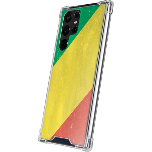 Republic of the Congo Flag Distressed Galaxy S24 Ultra Clear Case
