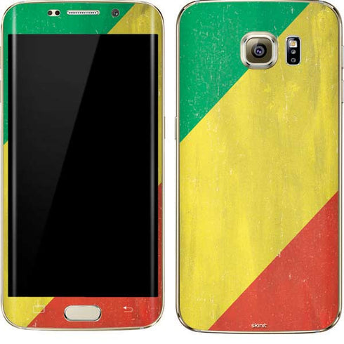 Republic of the Congo Flag Distressed Galaxy S7 Edge Skin