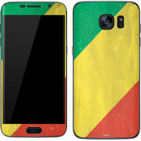 Republic of the Congo Flag Distressed Galaxy S7 Skin