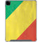 Republic of the Congo Flag Distressed iPad Pro 12.9in (2020) Clear Case