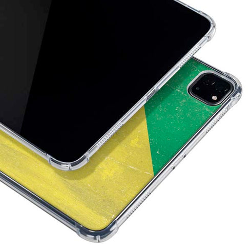 Republic of the Congo Flag Distressed iPad Pro 12.9in (2020) Clear Case