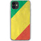 Republic of the Congo Flag Distressed iPhone 11 Clear Case