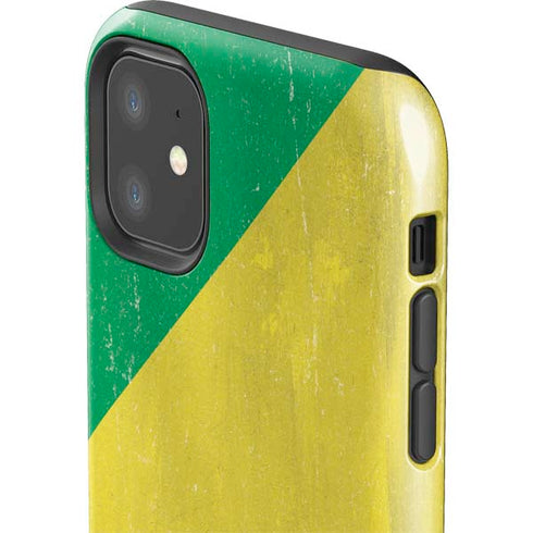 Republic of the Congo Flag Distressed iPhone 11 Impact Case