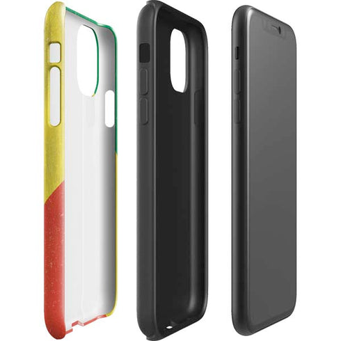 Republic of the Congo Flag Distressed iPhone 11 Impact Case