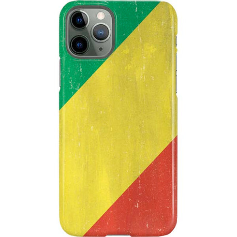 Republic of the Congo Flag Distressed iPhone 11 Pro Lite Case