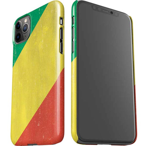 Republic of the Congo Flag Distressed iPhone 11 Pro Max Lite Case