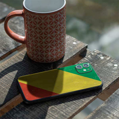 Republic of the Congo Flag Distressed iPhone 11 Skin