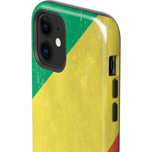 Republic of the Congo Flag Distressed iPhone 12 Mini Impact Case