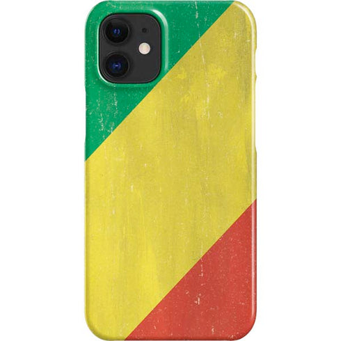 Republic of the Congo Flag Distressed iPhone 12 Mini Lite Case