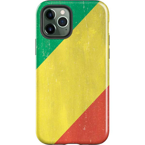 Republic of the Congo Flag Distressed iPhone 12 Pro Max Impact Case