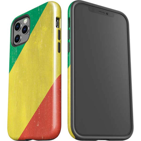 Republic of the Congo Flag Distressed iPhone 12 Pro Max Impact Case