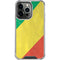 Republic of the Congo Flag Distressed iPhone 14 Pro Clear Case