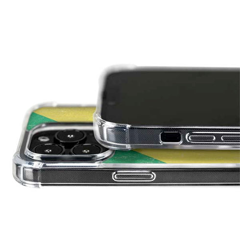 Republic of the Congo Flag Distressed iPhone 14 Pro MagSafe Case