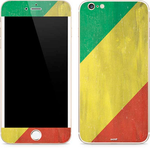 Republic of the Congo Flag Distressed iPhone 6/6s Plus Skin