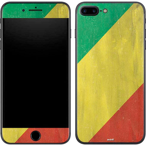 Republic of the Congo Flag Distressed iPhone 7 Plus Skin