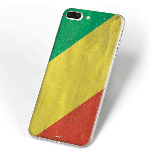 Republic of the Congo Flag Distressed iPhone 7 Plus Skin