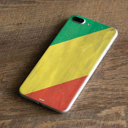 Republic of the Congo Flag Distressed iPhone 7 Plus Skin