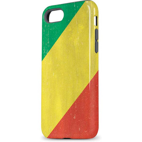 Republic of the Congo Flag Distressed iPhone 7 Pro Case