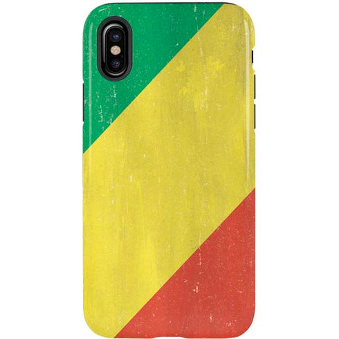 Republic of the Congo Flag Distressed iPhone XS Pro Case