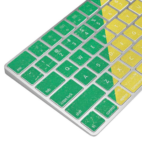 Republic of the Congo Flag Distressed Magic Keyboard Skin