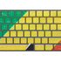 Republic of the Congo Flag Distressed Magic Keyboard with Numeric Keypad Skin