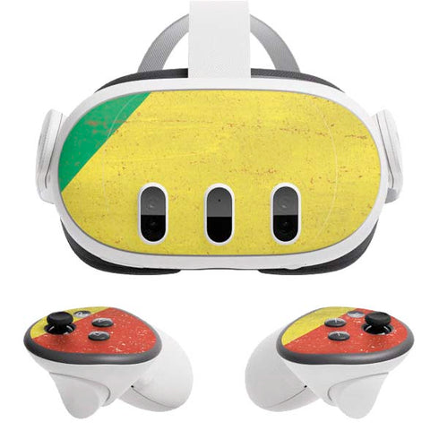 Republic of the Congo Flag Distressed Meta Quest 3  Skin