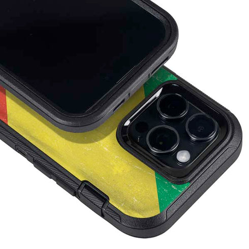 Republic of the Congo Flag Distressed Otterbox Defender iPhone Skin