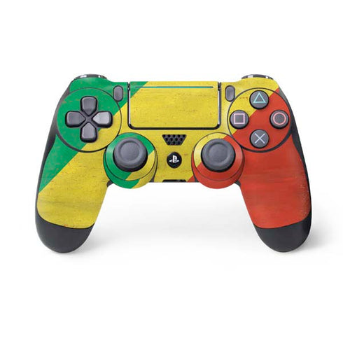 Republic of the Congo Flag Distressed PS4 Pro/Slim Controller Skin