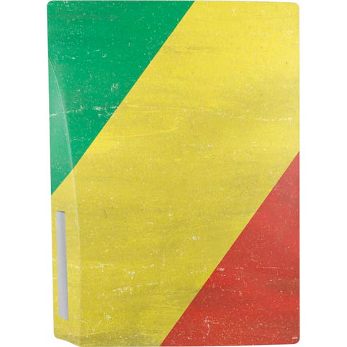 Republic of the Congo Flag Distressed PS5 Bundle Skin