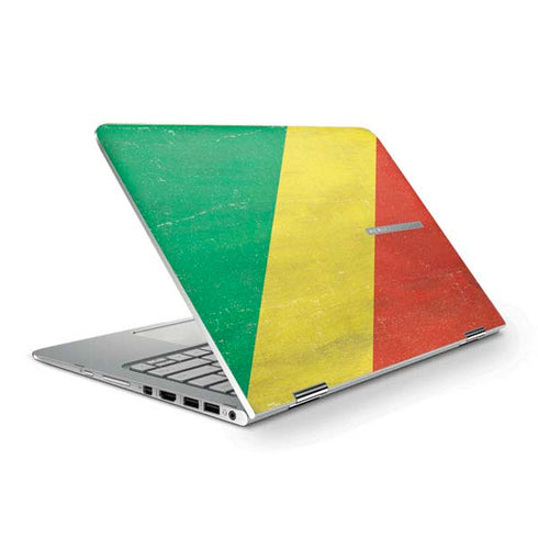 Republic of the Congo Flag Distressed HP Spectre Skin
