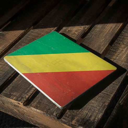 Republic of the Congo Flag Distressed Surface Laptop 3 13.5in Skin